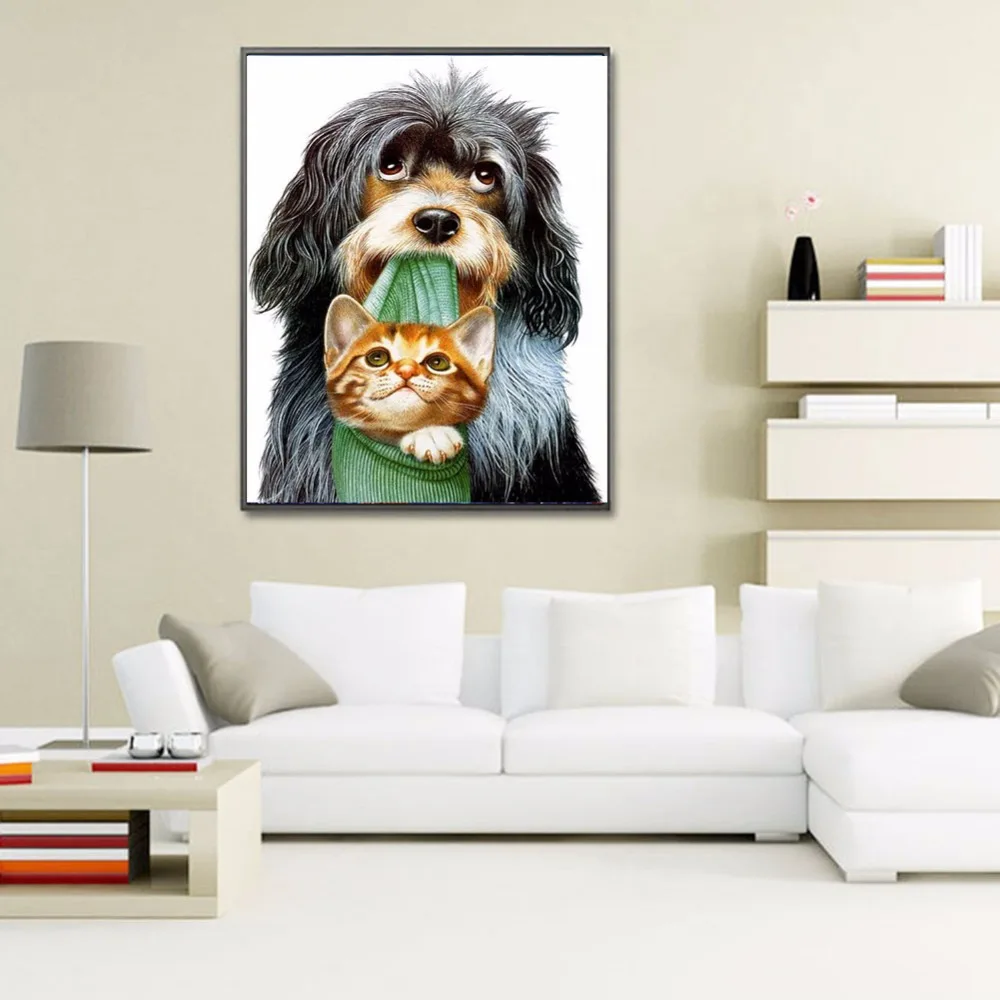 DIY Diamond Painting Puppy Cat | Дом и сад