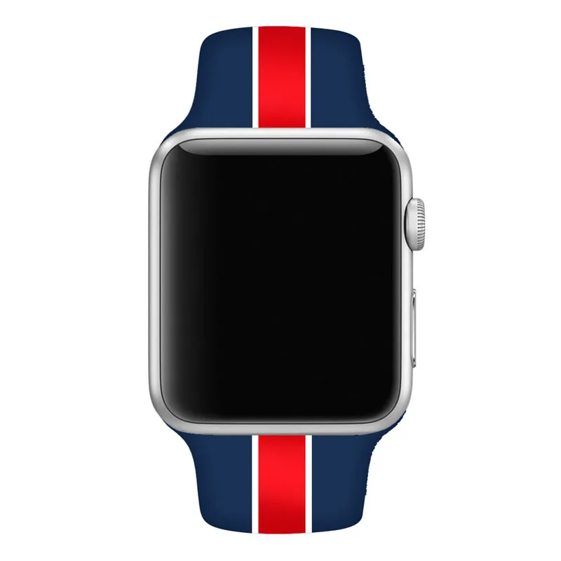 Спортивный силиконовый ремешок для Apple Watch Band 4/3/2/1 цветной сменный на запястье