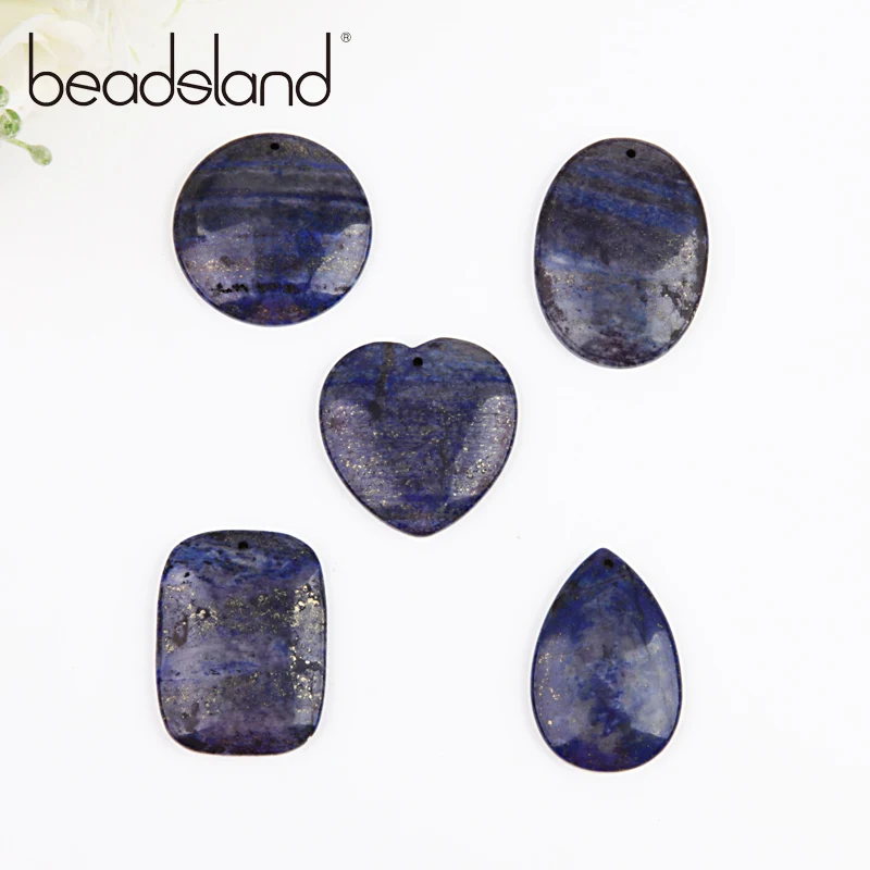Beadsland Lapis Lazuli Подвеска из натурального камня DIY модное ожерелье для женщины