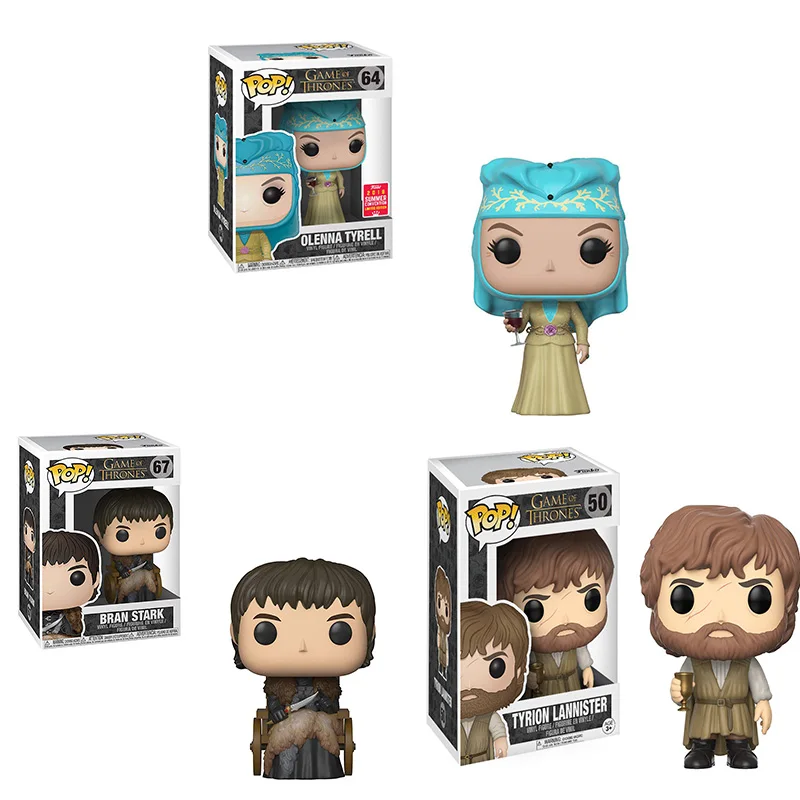 Funko POP Игра престолов Бран Старк оленна Тирелл Тирион Ланнистер виниловые фигурки