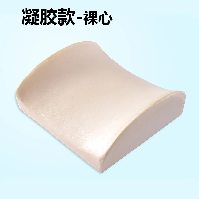 Cushion Core Летняя дышащая подушка поясничная Подушка офисная медленная отскока Подушка наполнитель пены памяти гель короткая плюшевая обновленная Подушка под поясницу - Color: Cushion Core