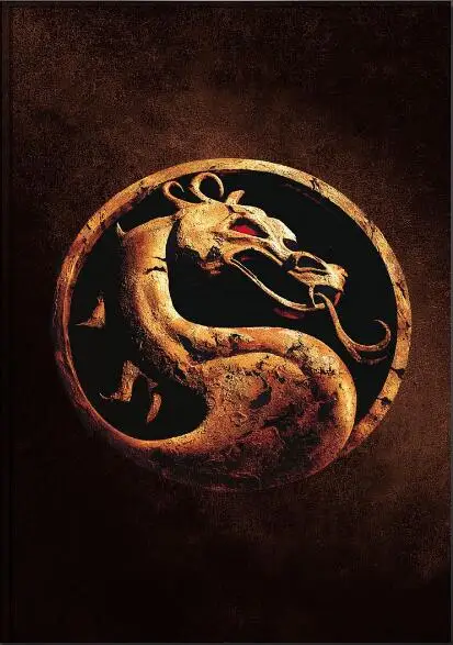Mortal Kombat логотип фильм Шелковый постер декоративная стена живопись 24x36inch | Дом и