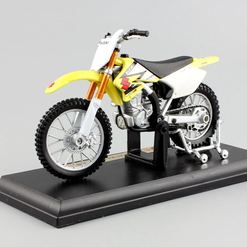 1:18 весы детские мини SUZUKI RM250 RMZ250 металлическая модель мотоцикла dirt bike игрушки гонки эндуро Diecasts и игрушечные транспортные средства мотокросс