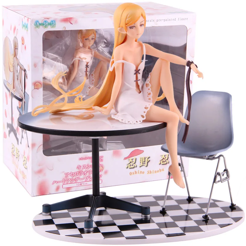 with box Bakemonogatari Oshino Shinobu 12 лет Ver. 1/8 масштаб предварительно окрашенная фигурка ПВХ моногатари фигурка Коллекционная модель игрушки - Цвет: with box
