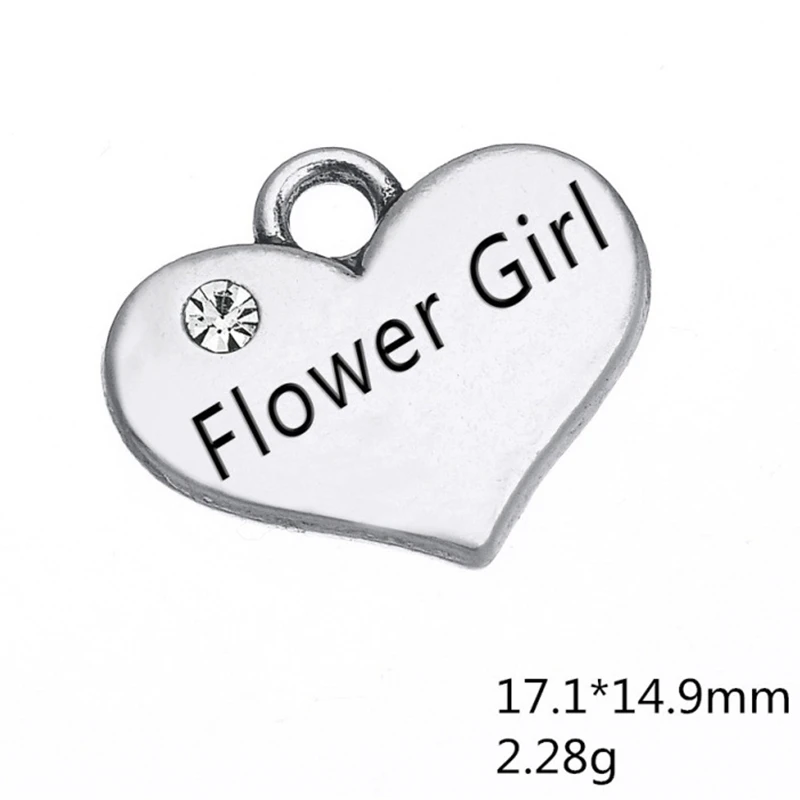 50 шт. винтажное серебряное ожерелье с цветком из горного хрусталя для девочек