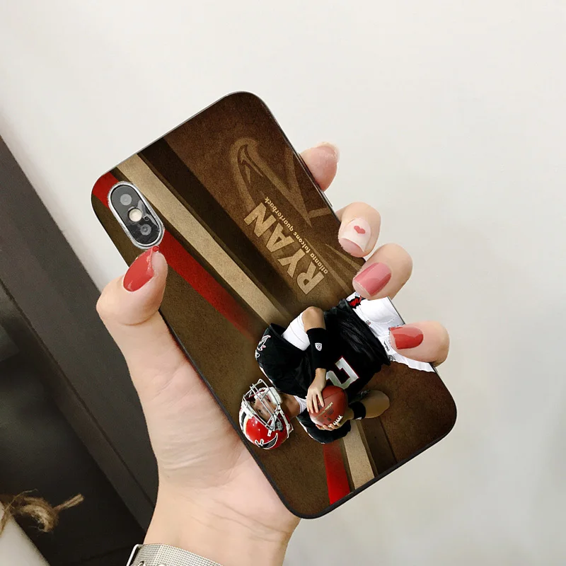 Yinuoda Atlanta Falcons чехол для телефона NFL Matt Ryan Iphone DIY рисунок мягкий TPU X XR XS MAX 7 8 plus 6 S 5s SE 5