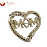 mzc small exquisite silver plated heart love mom brooch vintage brooches for women ladies dress collar brosche costume jewelry
