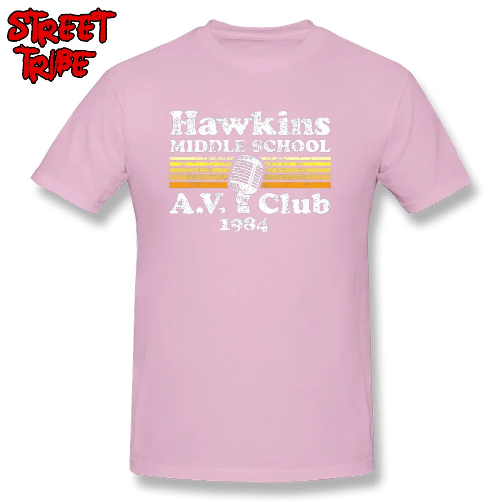 Фантастическая Футболка мужская футболка ужас ТВ Hawkins Middle School странные вещи Топы