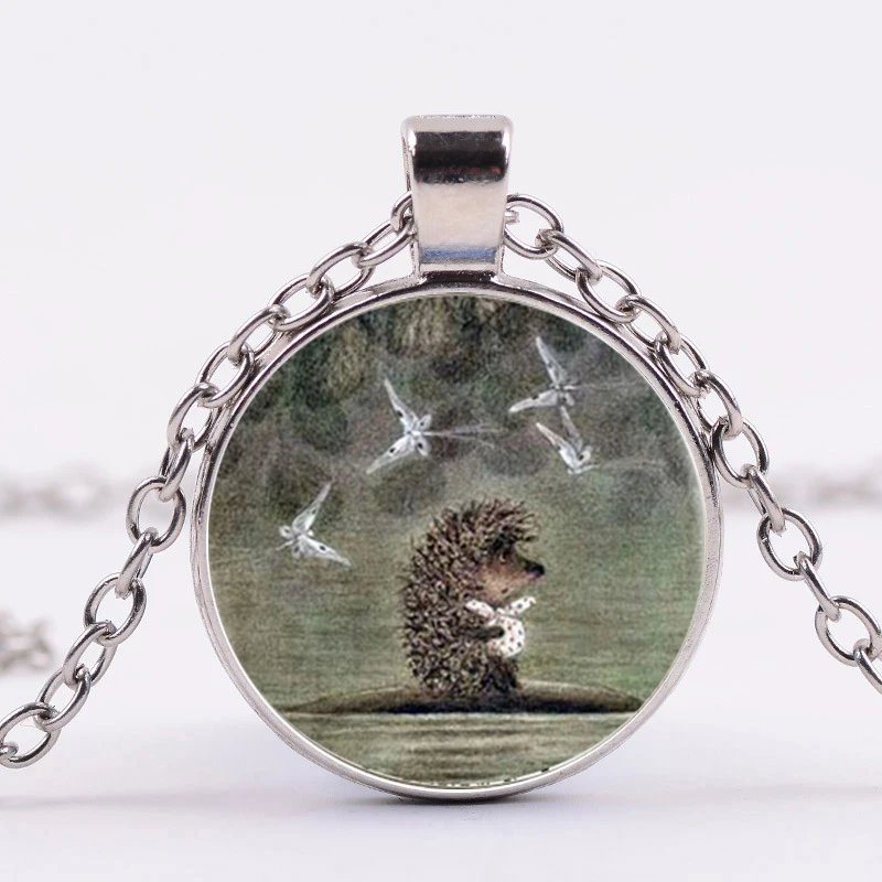 Азиатских Невероятно милые домашние тапочки в виде ежа тумане ожерелье