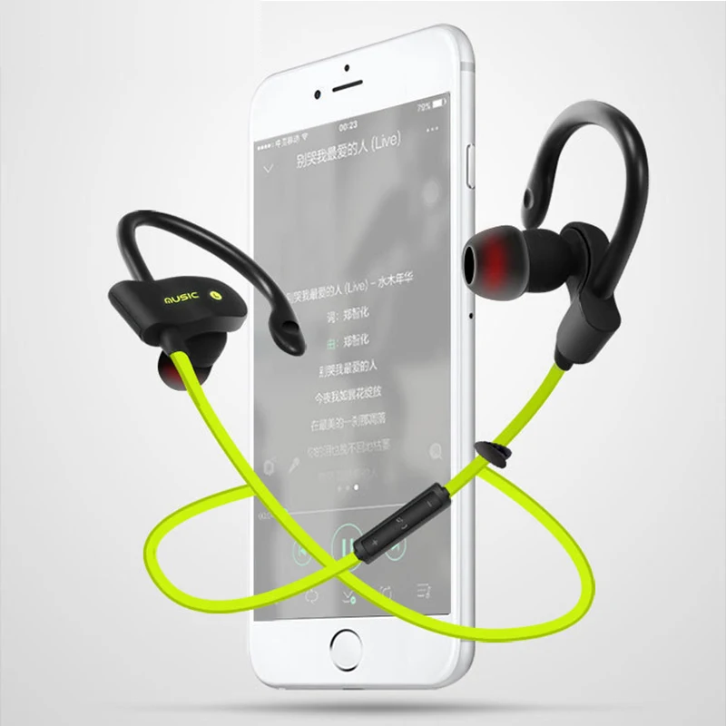 Спортивные наушники-вкладыши беспроводные Bluetooth наушники стерео гарнитура бас с