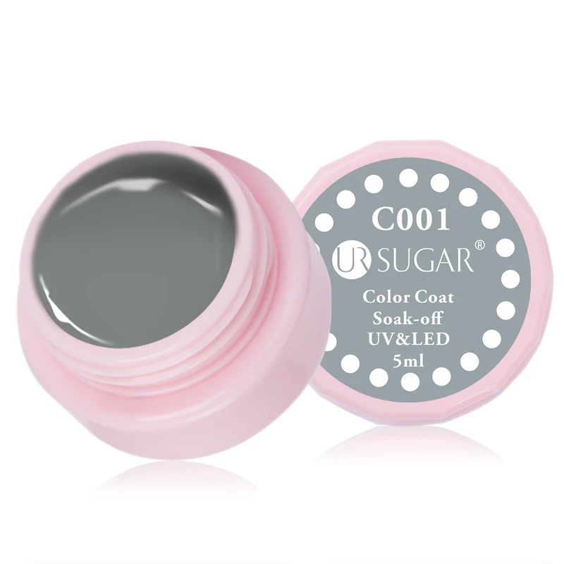 C001 Ur Sugar 5 мл УФ-Гель-лак для ногтей Набор серых и красных цветов УФ-светодиодный лак для украшения ногтей маникюрный лак - Цвет: C001