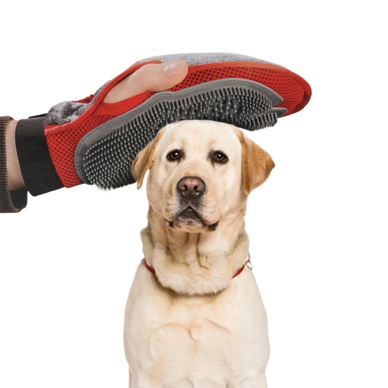 Перчатки для уборки домашних животных щетка ванны собак перчатка кошек