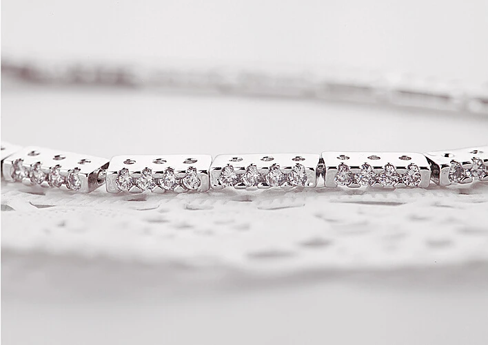 Korean Elegant Women Fashion 2014 Hot Sale Design Full Rhinestone Zircon Inlay Cuff Silver Plated Bangle Jewelry | Украшения и