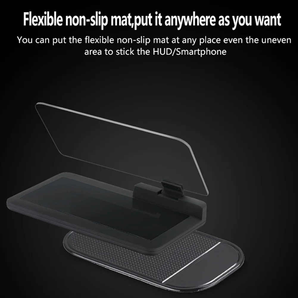 Do Promotion! 6-inch Cell Phone Holder GPS Navigation Image Reflector Car Dash Mount for HUD Smartphones |