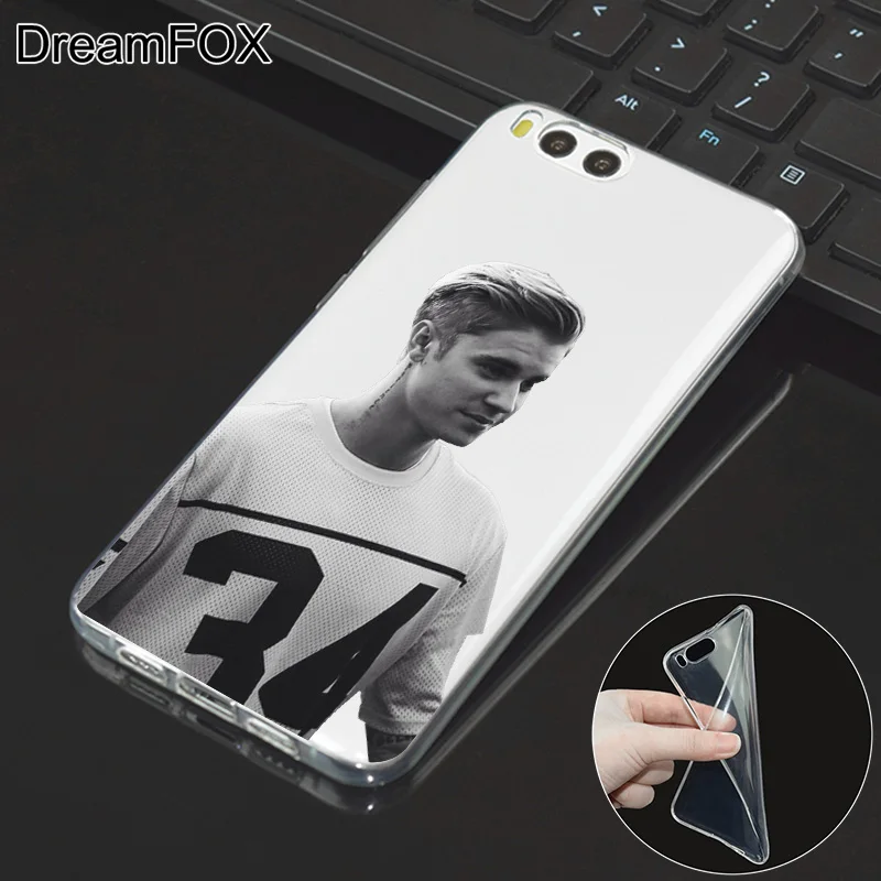 DREAMFOX L061 Justin Bieber Soft TPU Silicone Case Cover For Xiaomi Mi Note 2 3 4 5 6 8 SE M5 4C 4S 5C 5S 5X 6X A1 Plus |