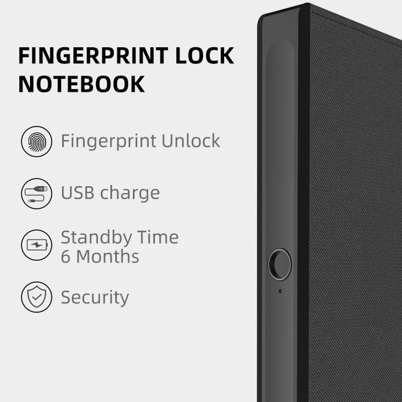 Умный замок отпечатков пальцев без ключа USB перезаряжаемая Блокировка ноутбука
