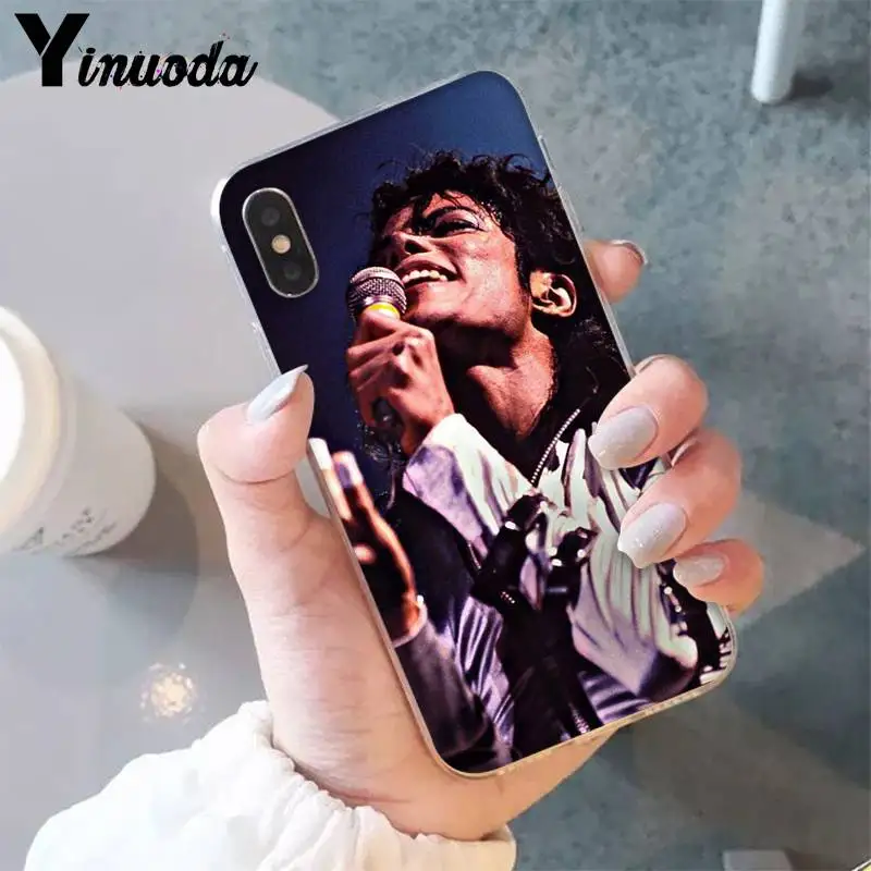 A7 Yinuoda Майкл Джексон мягкий чехол для телефона iPhone 8 7 6 6S Plus X XSMAX 5 5S SE XR 10 Fundas Capa 11 11pro 11promax - Цвет: A7