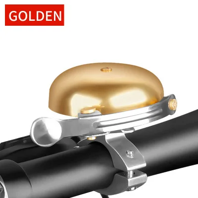 TYPE2GOLD Ретро велосипедные плоские колокольчики четкий яркий звук Невидимый руль велосипеда медный колокольчик сигнальная сигнализация велосипедные аксессуары RR7054 - Цвет: TYPE2GOLD