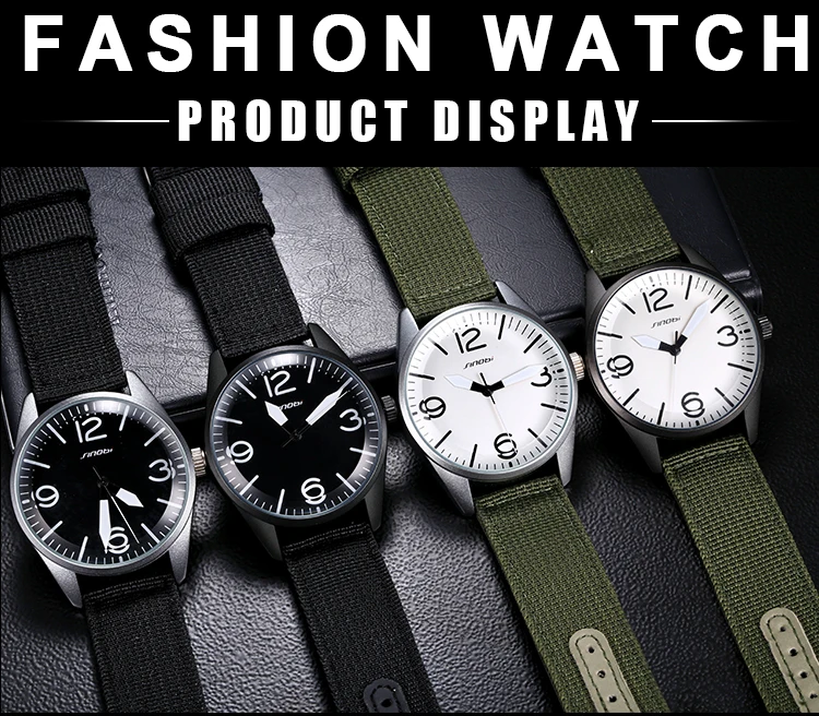 

2019New Brand Fashion Leisure Men's Watch Canvas Watchband Multifunctional Waterproof Quartz Men's Sports Multifunctional Watch