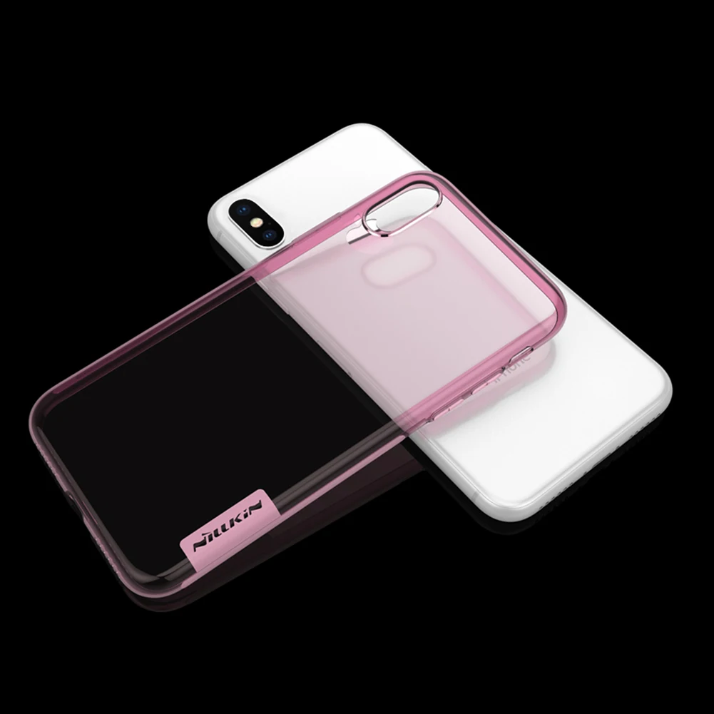 

New For iPhone X Cover Case NILLKIN Ultra Thin Slim TPU Case For iPhone X Soft TPU Back Cover For iPhone X 5.8''