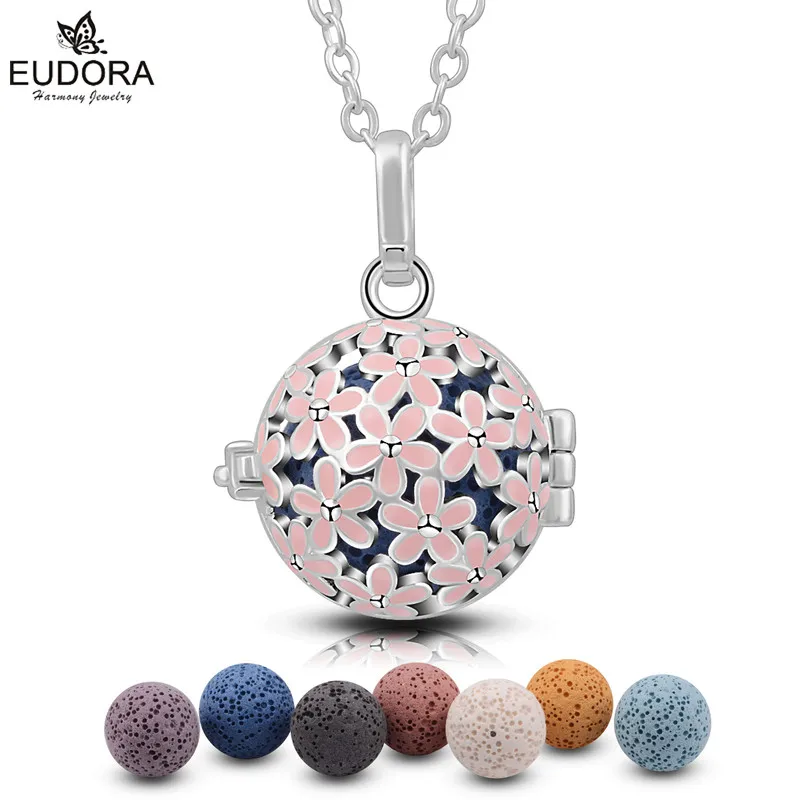 Eudora 18 мм розовый цветок гармония кулон в виде клетки вишневого цветка