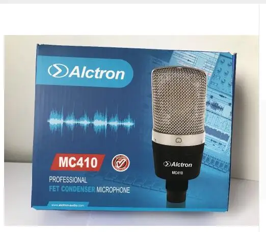 Alctron MC410 подлинный Топ Производительность FET конденсаторный микрофон Студийный микрофон для записи микрофон