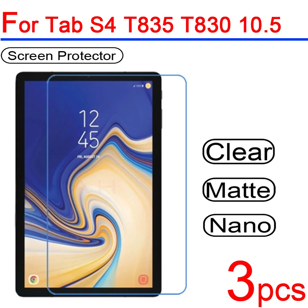 3 шт. ультра прозрачный мягкий ЖК-экран Защитная крышка для Samsung Galaxy Tab S4 SM-T835 T830 10 5