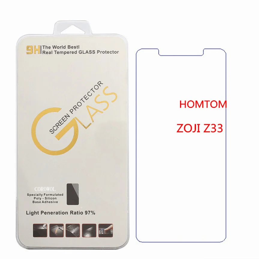 Закаленное Стекло для HOMTOM зоджи Z33 Экран протектор 9 H 0 26 мм Тонкий Передняя