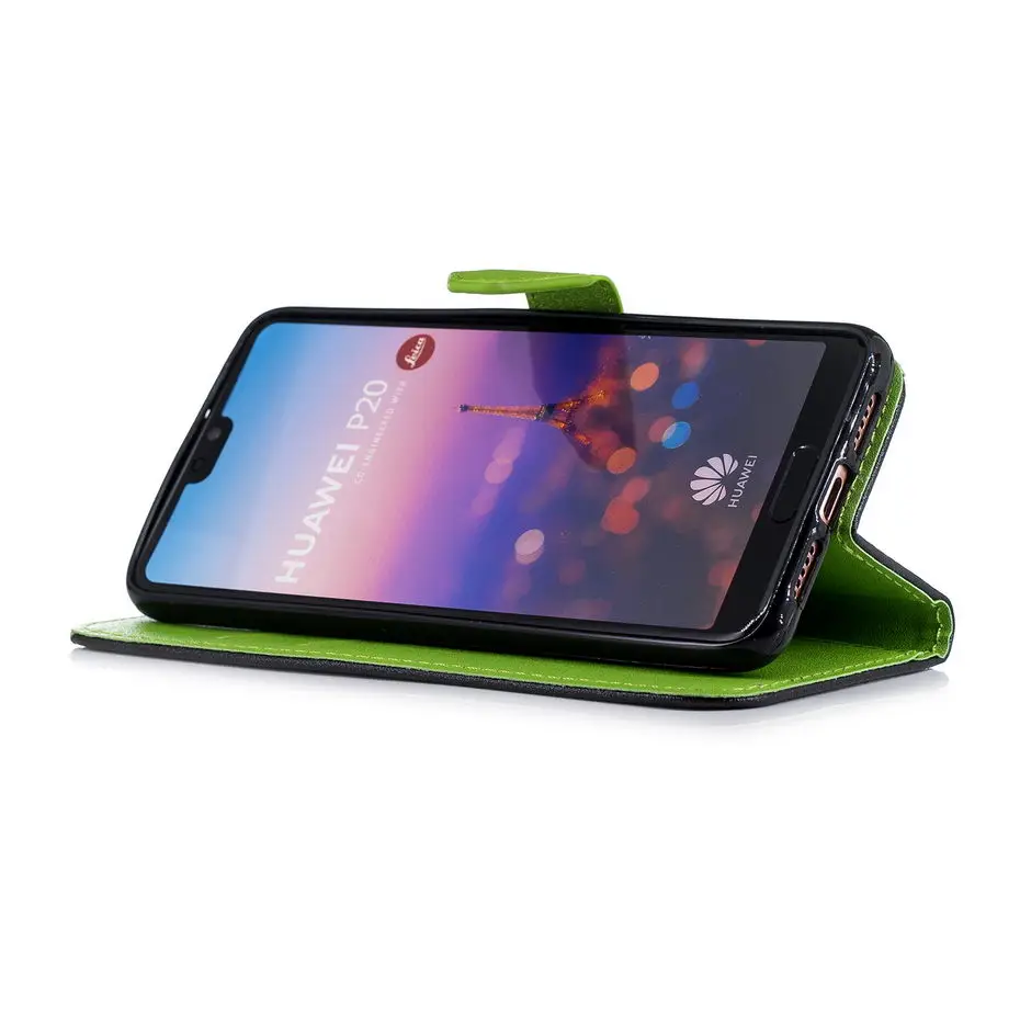 Чехол MILYSSI для Huawei P20/P20 Lite разноцветный кожаный чехол бумажник с откидной крышкой
