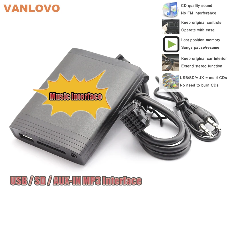 Музыкальный смены YATOUR AUX SD USB MP3 интерфейс для FORD радио 4050 RDS EON | 4600 CD N NU CDR 5000 6000MNE