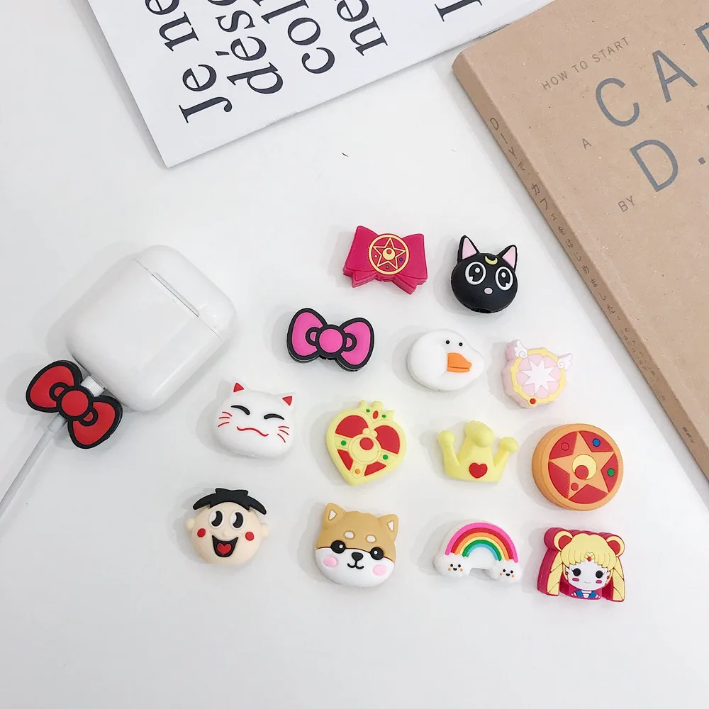 Мультяшный японский аниме Luna розовый защитный кабель для iPhone намотки кабеля