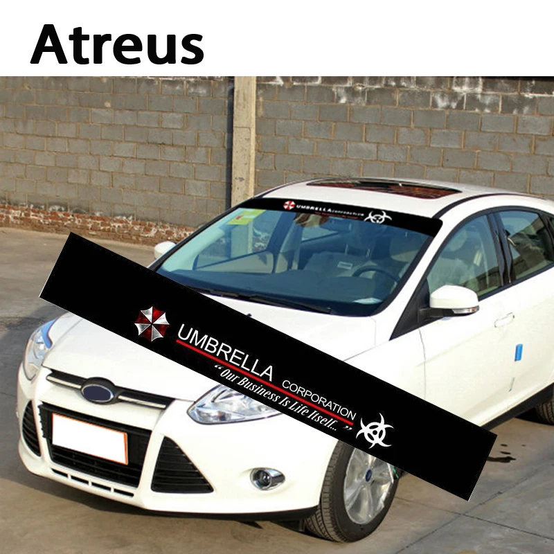 Водонепроницаемые наклейки на лобовое стекло автомобиля Atreus1X для BMW e46 e39 e36 Audi a4 b6