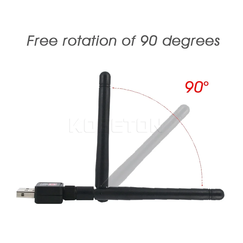KEBETEME Mini USB WiFi беспроводная сетевая карта 150M LAN адаптер с антенной для ПК ноутбука |