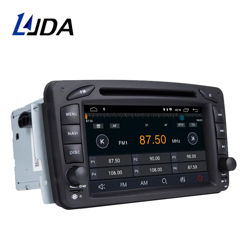 Автомагнитола LJDA 2 Din Android 10 0 для Mercedes Benz CLK W209 W203 W208 W463 Vaneo Автомобильная