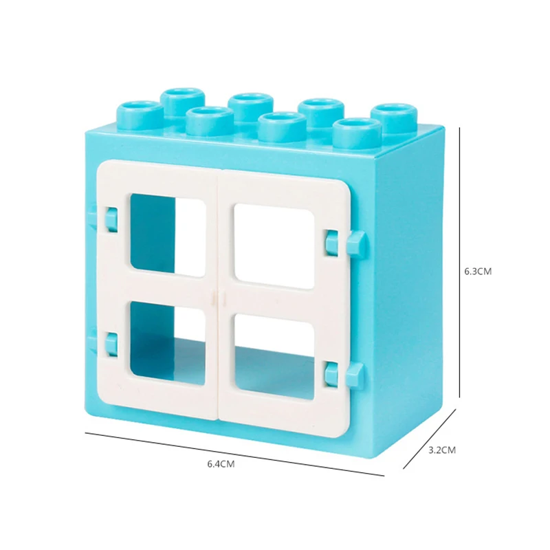 1Pcs Block -23 Большой размер DIY строительные блоки качели динозавры фигурки животных Аксессуары Совместимые семьи Duploingly кирпичная игрушка для детей Gfit - Цвет: 1Pcs Block -23