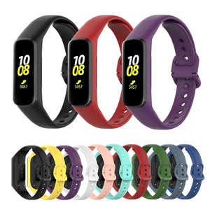 Сменный Браслет для Samsung Galaxy Fit-e R375, ремешок для умных часов Galaxy Fit e SM-R375, спортивный мягкий силиконовый браслет