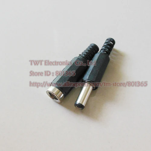 2 1x5 5 мм DC Power Female + штекер Jack разъем адаптера 9 мм/14 CCTV 10 пар (20 шт) Бесплатная