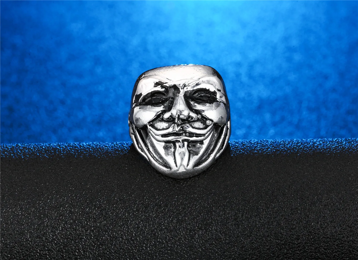 Кольцо в европейском и американском стиле для мужчин модное кольцо с V-Vendetta ретро