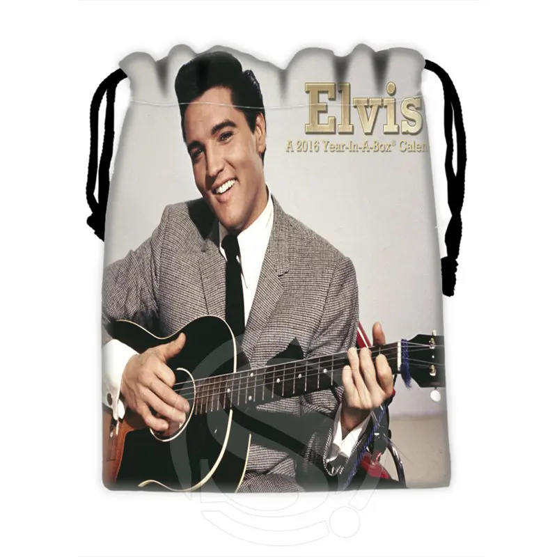 Новые Заказные сумки Elvis Presley на шнурке для хранения заказ с принтом размеры 18х22см