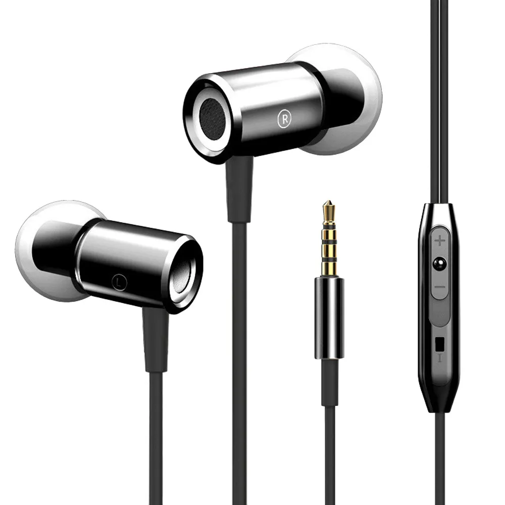 VOBERRY оригинальные наушники 3 5 мм стерео бас гарнитура микрофон для iphone Samsung Xiaomi