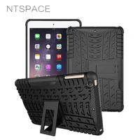 ntspase luxury tire dual layer silicone shockproof cover for apple ipad pro 9 7 inch 2017 heavy duty armor stand holder case