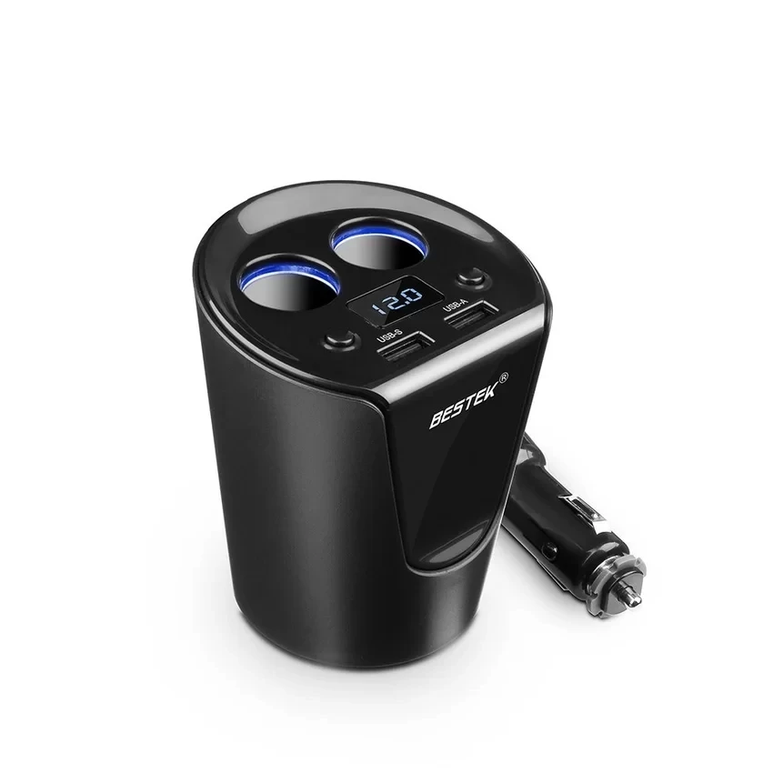 Bestek 5 В/3.1a Dual USB Автомобильное Зарядное устройство Авто-прикуриватели автомобиля