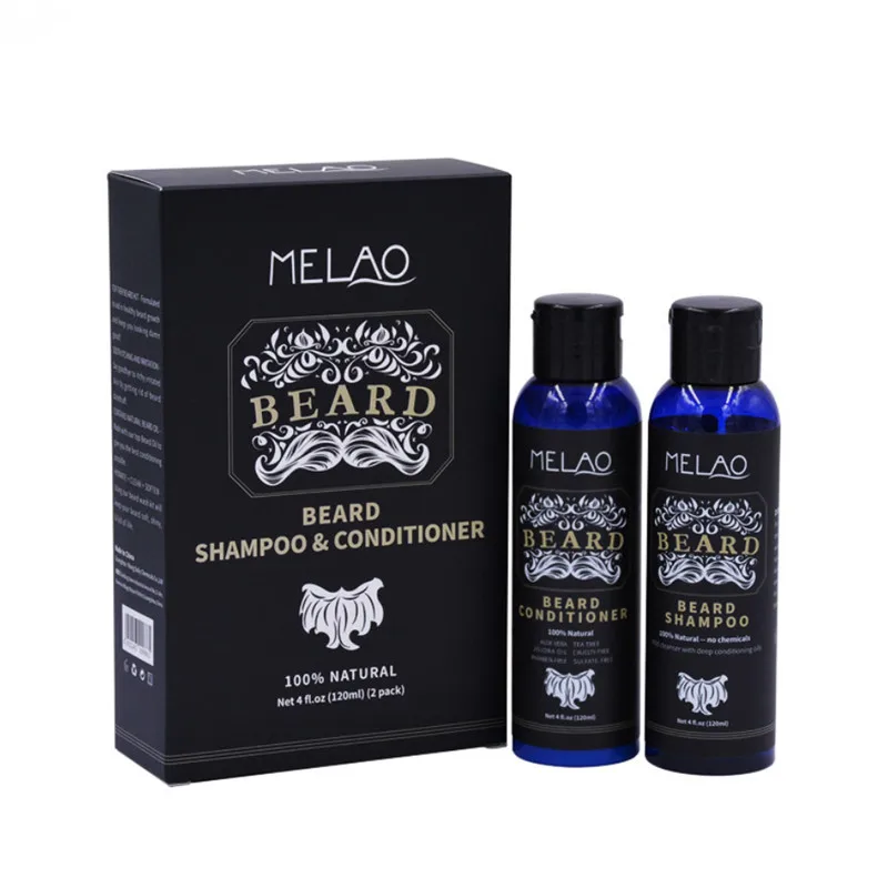 100% натуральный органический шампунь и кондиционирование для бороды MELAO набор