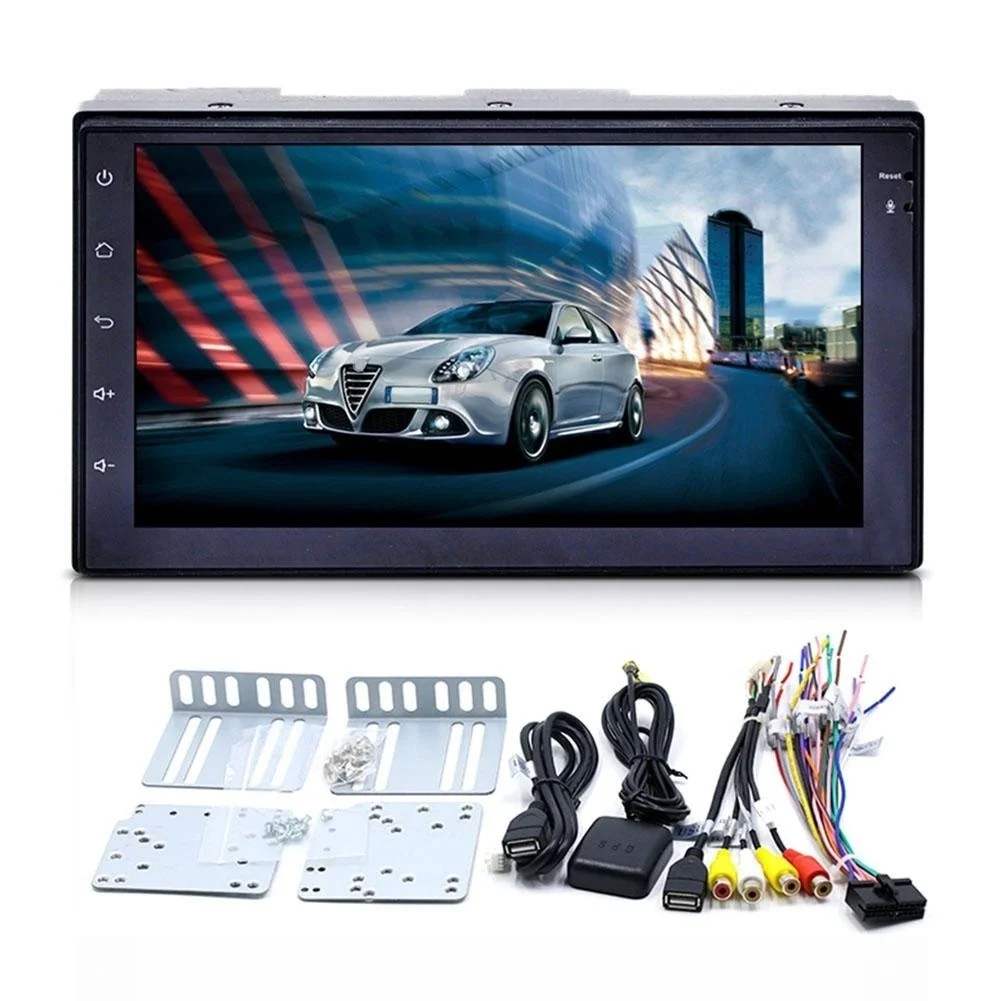 7 &quotдвойной 2Din автомобиля Радио Стерео MP5 плеер gps Nav OBD BT 3g Wi Fi FM Android 6 0 Авто Bluetooth |