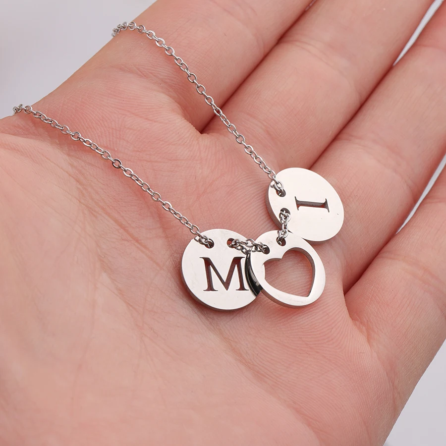 Fnixtar DIY ожерелье Alphabe Love из нержавеющей стали колье с надписью 5 шт./лот|Цепочки| |