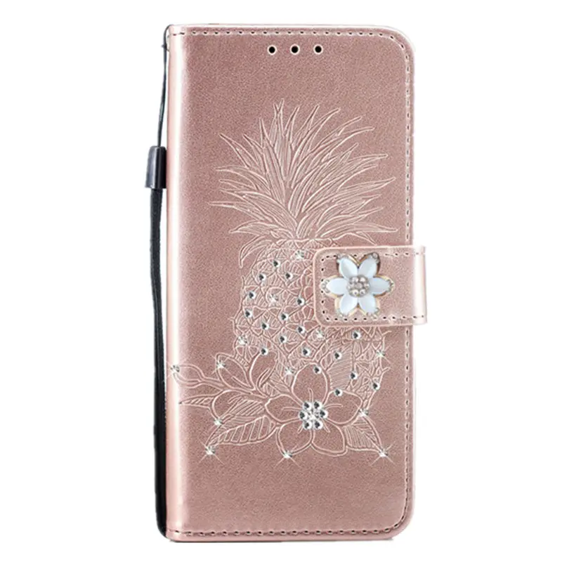 Блеск кожаный чехол с откидывающейся крышкой для samsung Galaxy A8 Plus A6 2018 Bling телефона A3