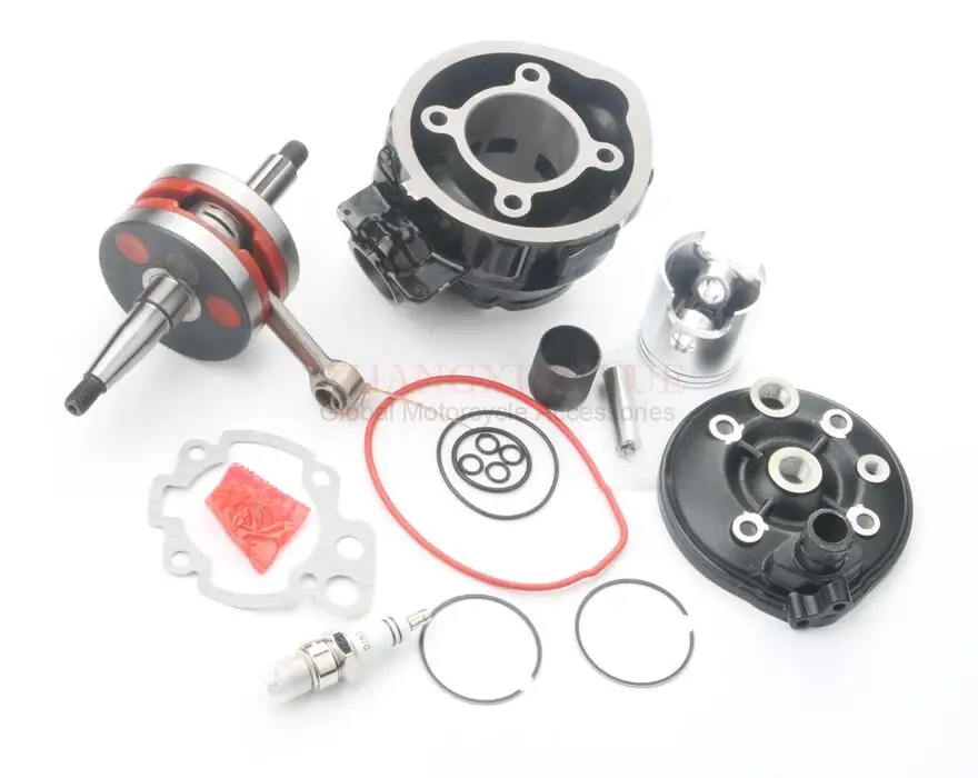 90cc large kit 90cc тонкий УФ-фильтр 49 мм с фиксированным фокусным расстоянием большой апертурой цилиндр комплект и бакелита коленчатого вала для CH-мото WSM SM гоночный 50 wxe Enduro гонки 50cc AM6 евро 2 2 T - Цвет: 90cc large kit