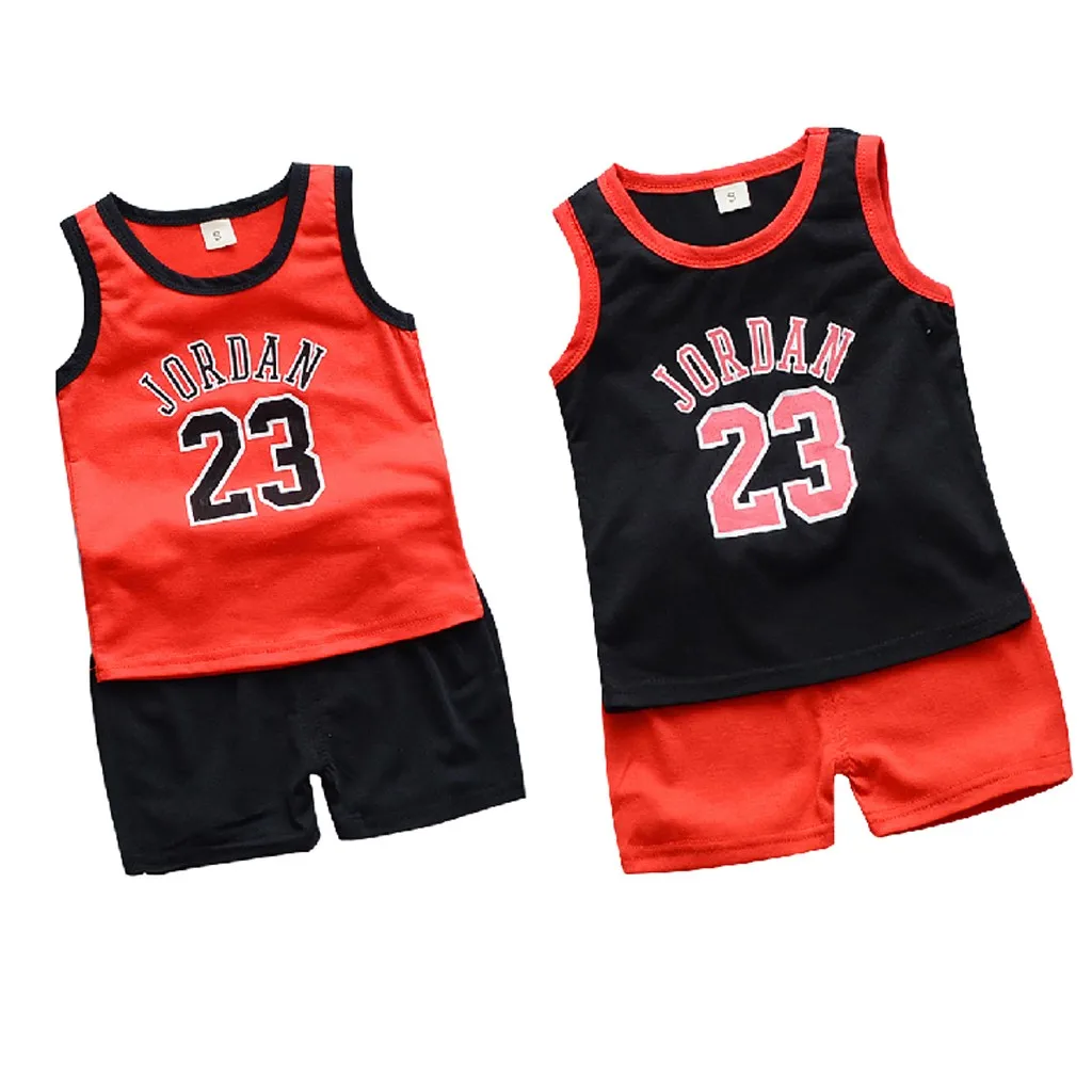 2pcs Toddler boy summer Sport Clothes Child's Basketball Uniform Baby Kids boys girls clothes set outfit roupa infantil HOOLER | Детская