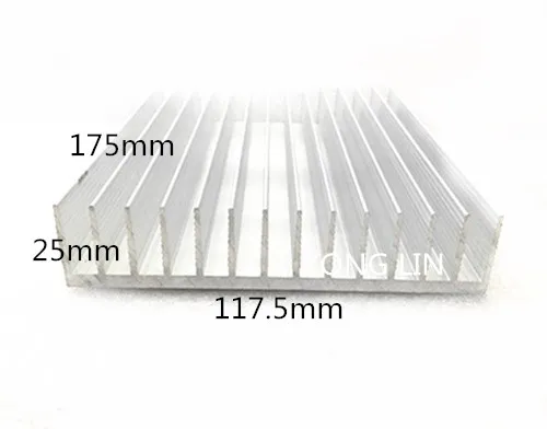 

1 шт. радиатор 117,5*25-175 мм/высокомощный радиатор/алюминиевый радиатор/электронный радиатор