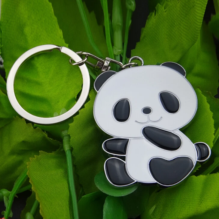 New Cute Panda Keychain for Bag Car Key Ring - Tourism Souvenir Gifts Key Chains image 3